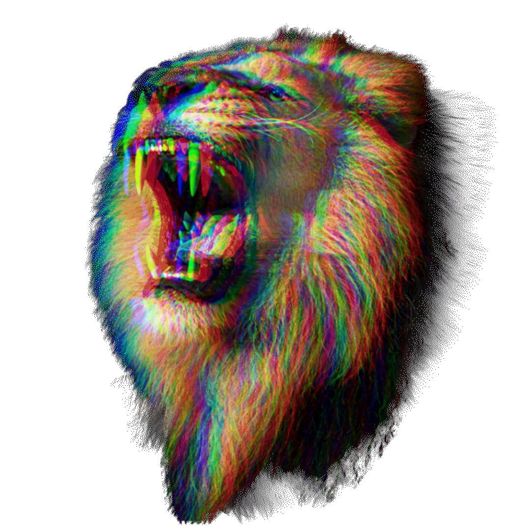 glitch lion